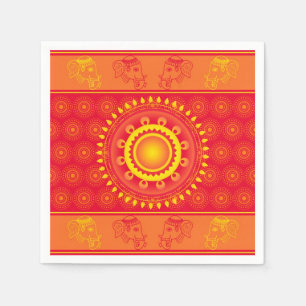 Serviettes En Papier Motif indien