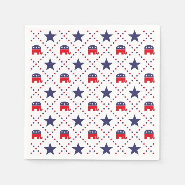 Serviettes En Papier Motif républicain du diamant (Devant)