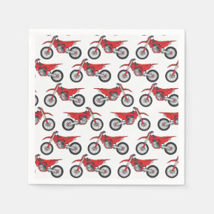 Serviettes en papier Motocross, Anniversaire de co