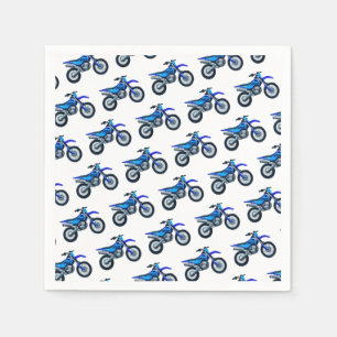 Serviettes en papier Motocross, Fête de course de