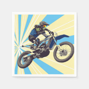 Serviettes En Papier Motorcross Rider