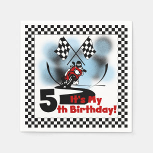 Serviettes En Papier Motorcycle Racing 5e Anniversaire Papier serviette