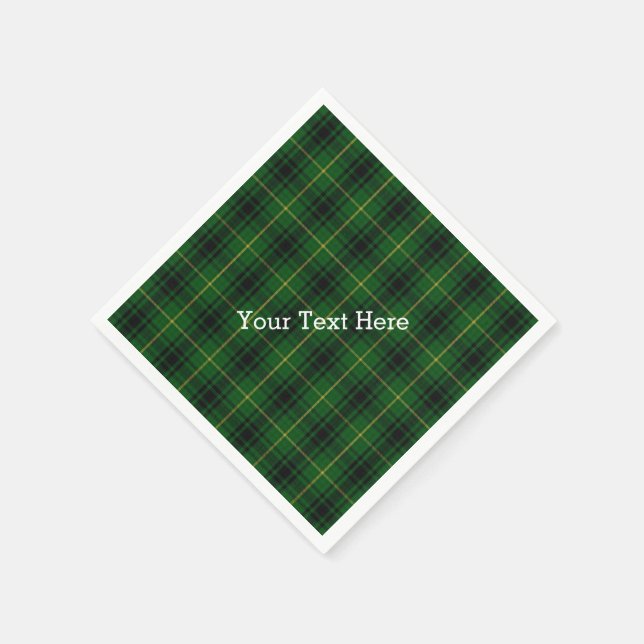 Serviettes en papier moulé MacArthur Tartan (Coin)