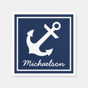 Serviettes En Papier Nautique