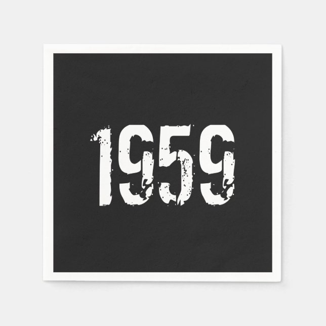 Serviettes En Papier Né en 1959 (Devant)