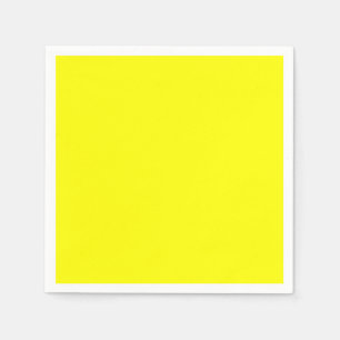 Serviettes En Papier Néon jaune brillant