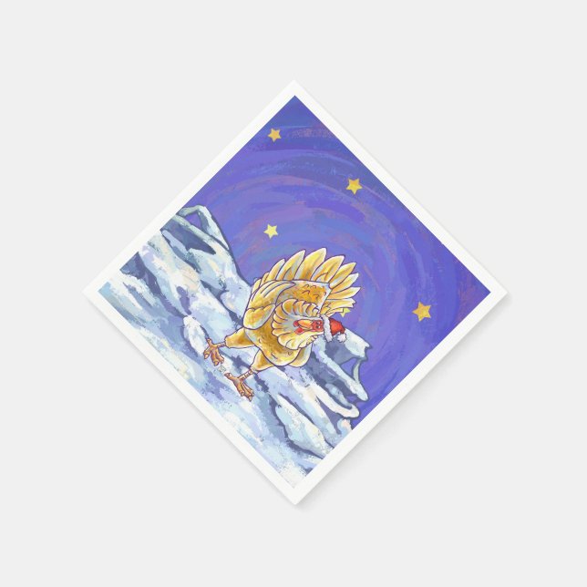 Serviettes En Papier Noël au poulet (Coin)