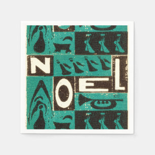 Serviettes En Papier Noel Green