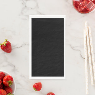 Serviettes en papier noires de luxe pour mariage