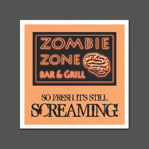 Serviettes En Papier Nourriture Halloween criard encore tellement frais