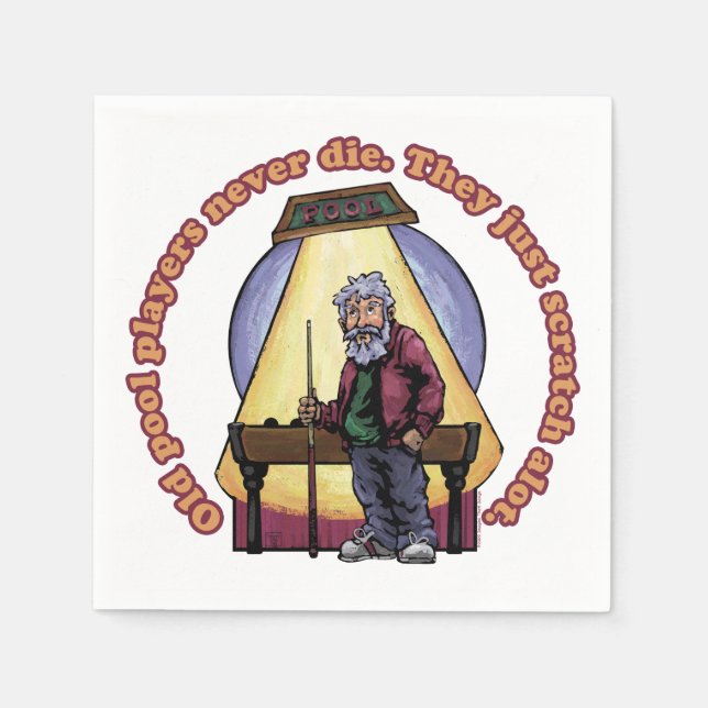 Serviettes En Papier Old Pool (Devant)