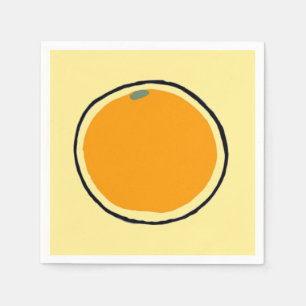 Serviettes En Papier Orange