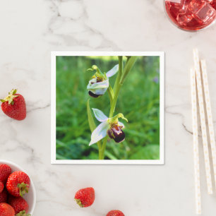 Serviettes en papier orchidée