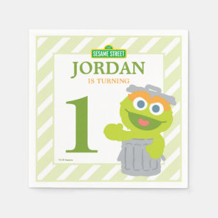 Serviettes En Papier Oscar le Grouch bébé Papier d'anniversaire serviet