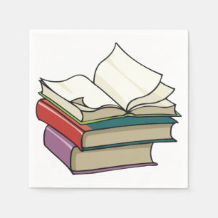 Serviettes En Papier Ouvrez les serviettes de papier de livre