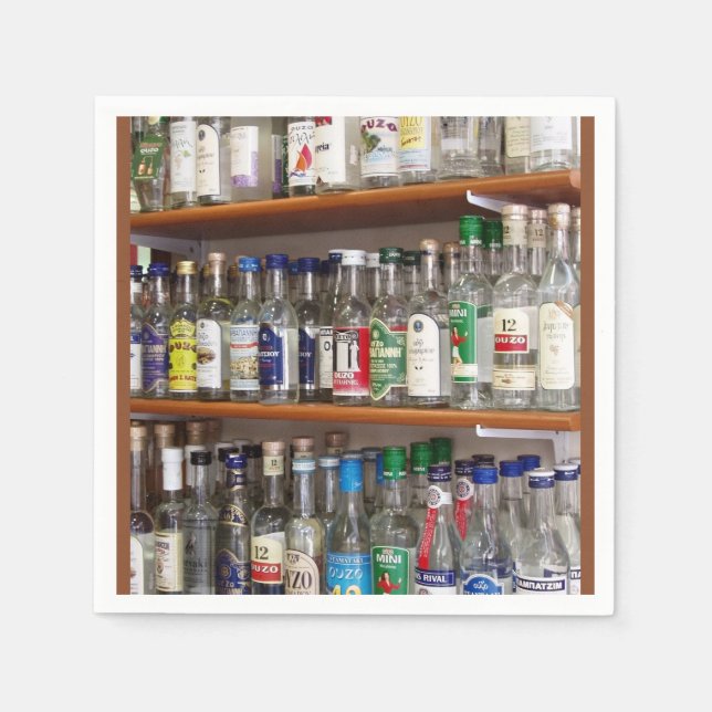 Serviettes En Papier Ouzo (Devant)