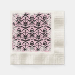 Serviettes En Papier Palest Pink Soft Grunge Tea Party