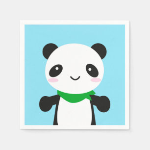 Serviettes En Papier Panda mignon superbe de Kawaii