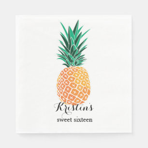 Serviettes En Papier Paniers repas pour Luau Party Personnalisé