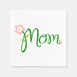 Serviettes En Papier Papier à cocktail blanc standard maman Napkin