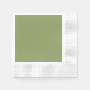 Serviettes En Papier Papier à cocktail Moss Green Coin Napkin