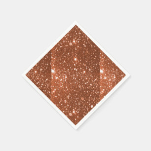 Serviettes En Papier Papier à étincelles en cuivre