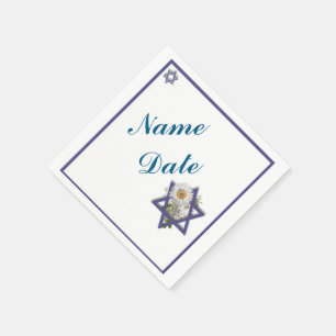 Serviettes En Papier Papier bat mitzvah
