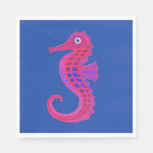 Serviettes En Papier Papier de la Seahorse