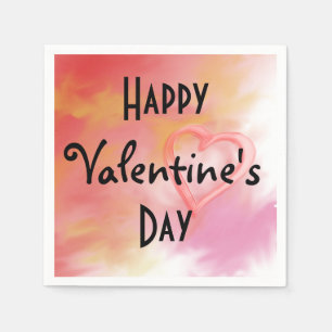 Serviettes En Papier Papier Heureuse Sainte-Valentin