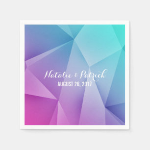 Serviettes En Papier Papier Mariage Multicolor Jewel Tones