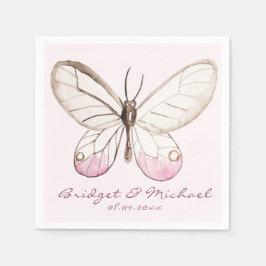 Serviettes En Papier Papier Mariage personnalisé Papier blanc