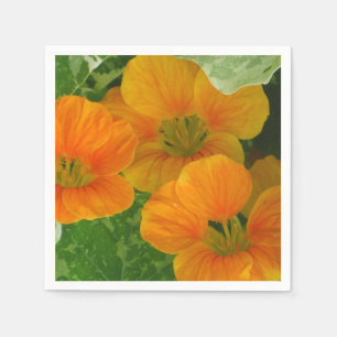Serviettes En Papier Papier Nasturtium brillant