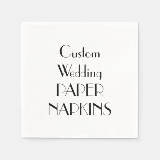 Serviettes En Papier Papier Papier de mariage personnalisé