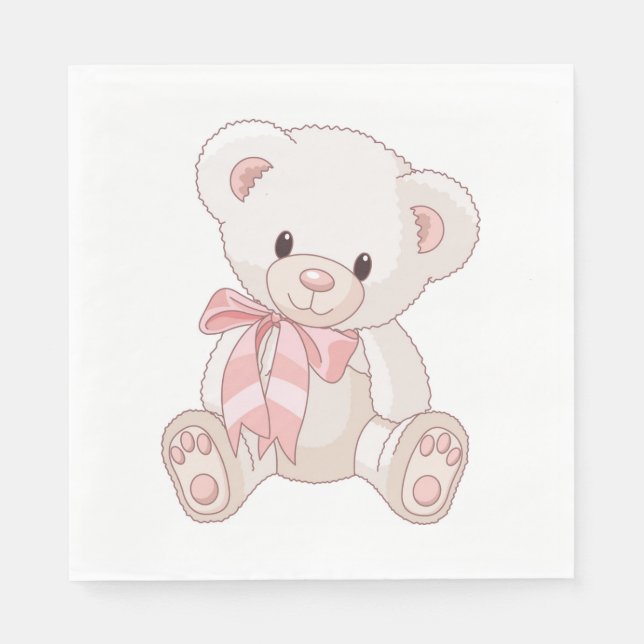 Serviettes En Papier Papier Teddy Bear (Devant)