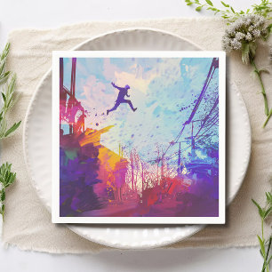 Serviettes En Papier Parkour Urban Free Runling Freestyling