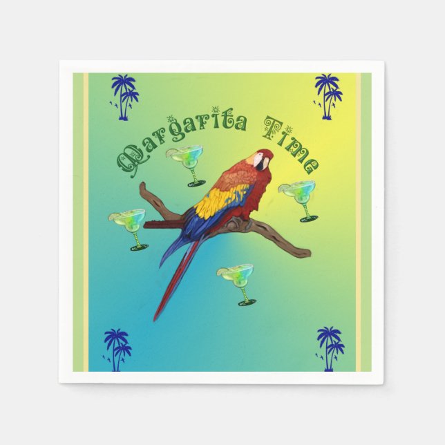 Serviettes En Papier Parti Margarita (Devant)