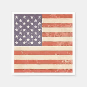 Serviettes en papier patriotique