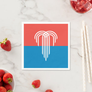 Serviettes en papier patriotique avec drapeau de K