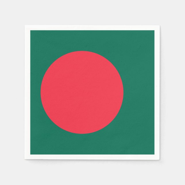 Serviettes en papier patriotique avec drapeau du B (Devant)