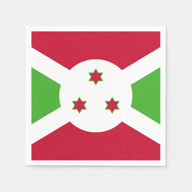 Serviettes en papier patriotique avec drapeau du B (Devant)