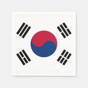 Serviettes en papier patriotique avec drapeau sud-