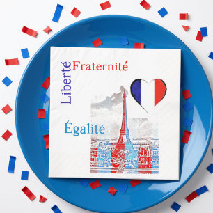 Serviettes En Papier Patriotique français