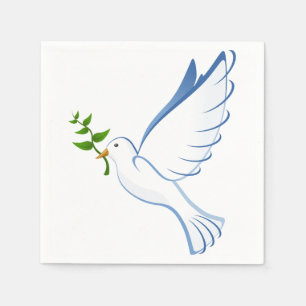 Serviettes En Papier Peace Dove Napkin