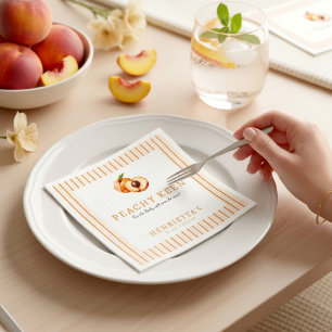 Serviettes en papier 'Peachy Keen' pour Baby Showe