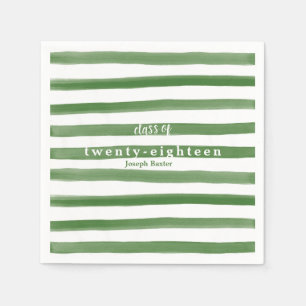 Serviettes en papier peint vert moderne