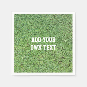 Serviettes En Papier Pelouse d'herbe de coupe de coutume