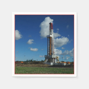 Serviettes En Papier Perceuse à gaz d'huile pour partie à imprimer