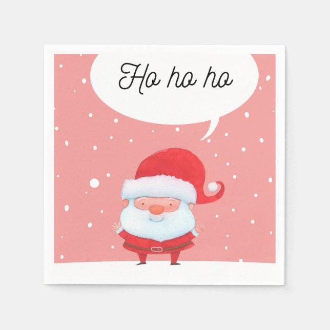 serviettes en papier père Noël mignonnes par dream (Devant)
