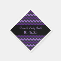 Serviettes en papier personnalisables en chevron v