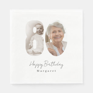Serviettes en papier personnalisées avec photo pou
